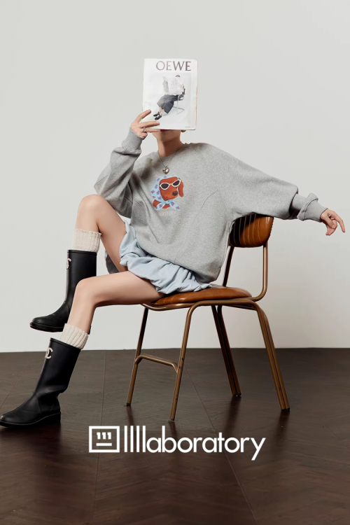 Dog Scarf Loose Hoodie