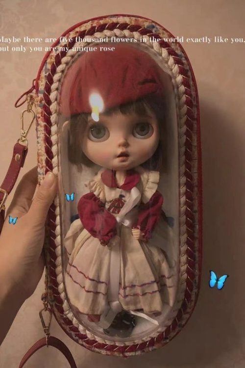 Doll Carry Bag with Clear Window for Plushies and Pins