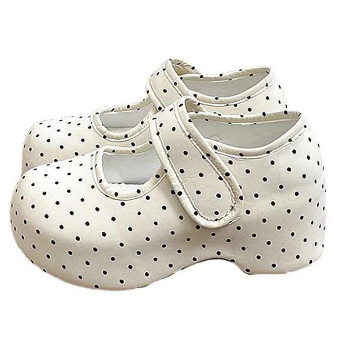 Dollcore Polka Dot Mary Jane Platforms