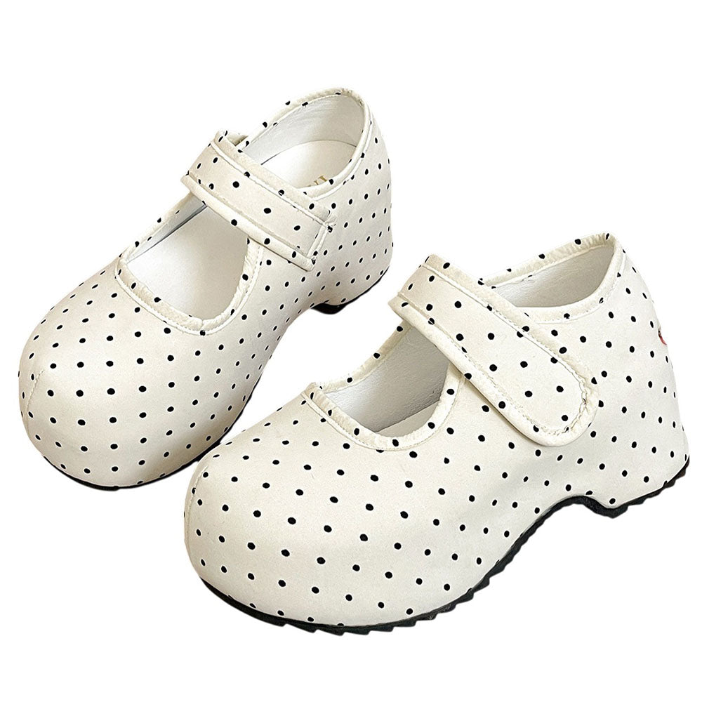 Dollcore Polka Dot Mary Jane Platforms