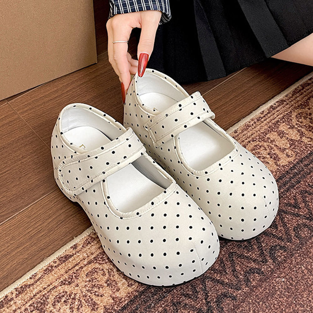 Dollcore Polka Dot Mary Jane Platforms