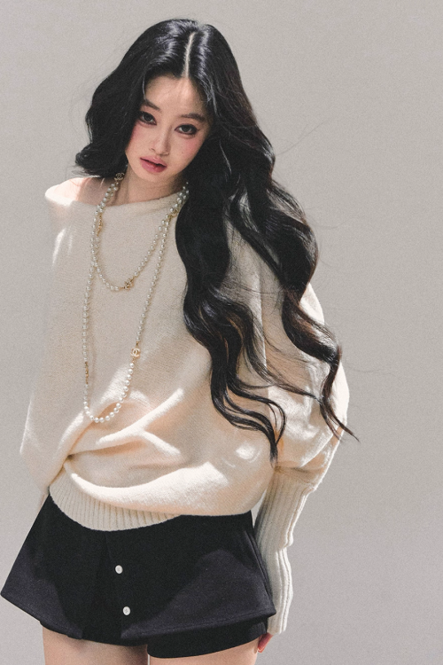 Dolman Sleeve Boat Neck Knit