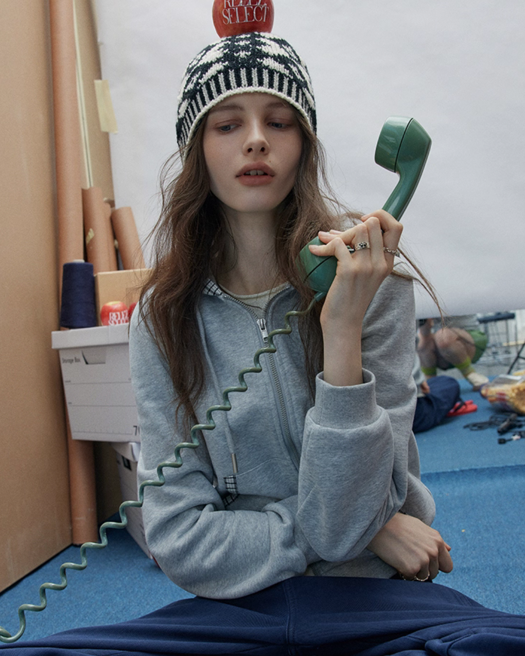 Double Zip Check Hoodie Double Zip Check Hoodie