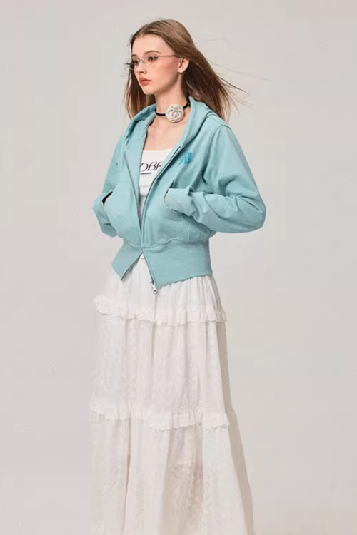 Double Zip Compact Hoodie