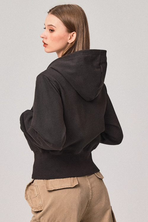 Double Zip Compact Hoodie