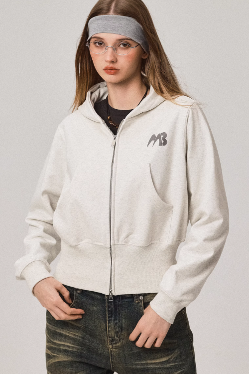 Double Zip Compact Hoodie