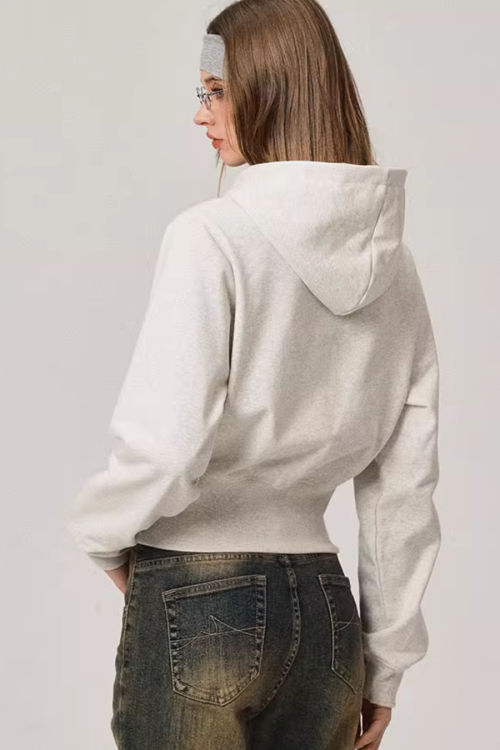 Double Zip Compact Hoodie