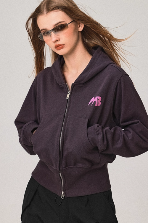 Double Zip Compact Hoodie