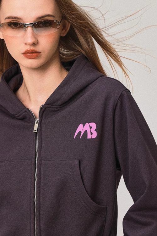 Double Zip Compact Hoodie