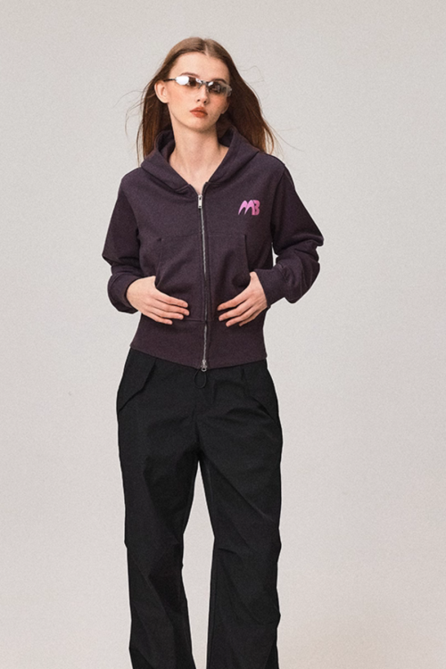 Double Zip Compact Hoodie