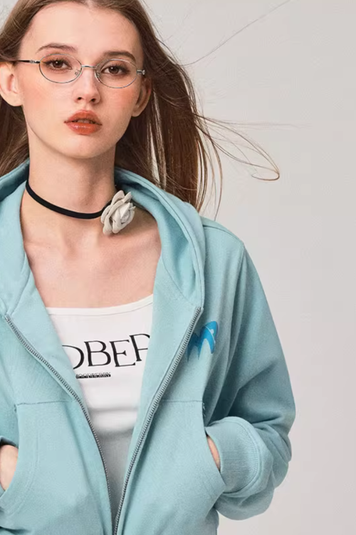 Double Zip Compact Hoodie