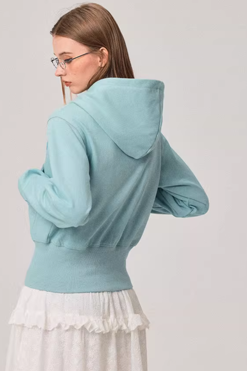 Double Zip Compact Hoodie