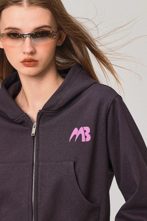 Double Zip Compact Hoodie