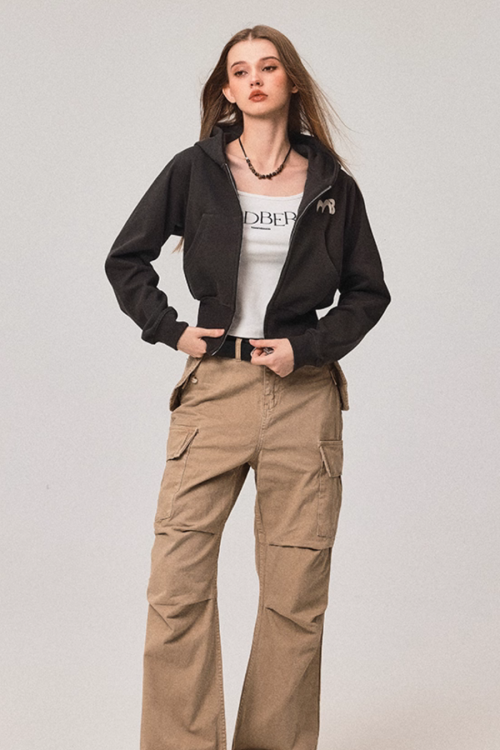 Double Zip Compact Hoodie