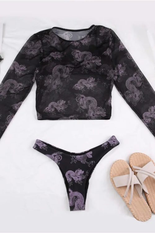 Dragon Mesh Bikini Set