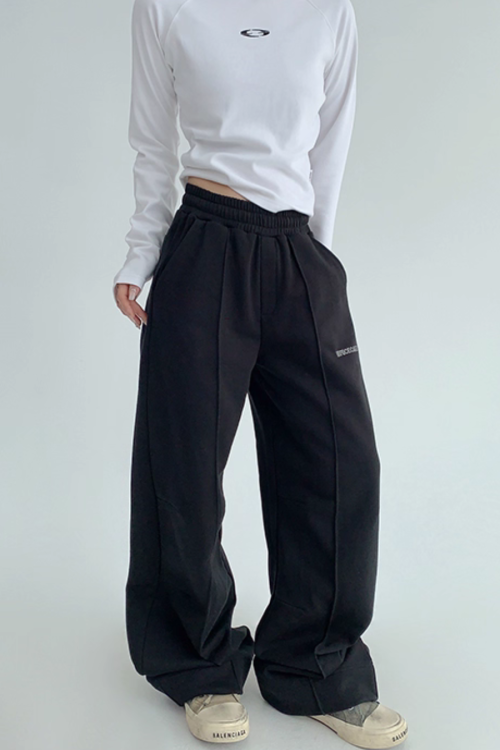 Drape Casual Wide Pants
