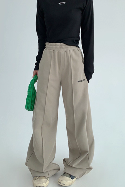 Drape Casual Wide Pants