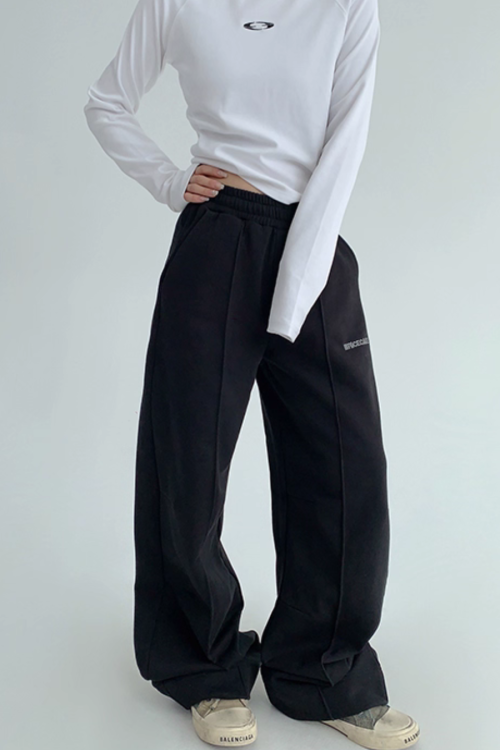 Drape Casual Wide Pants