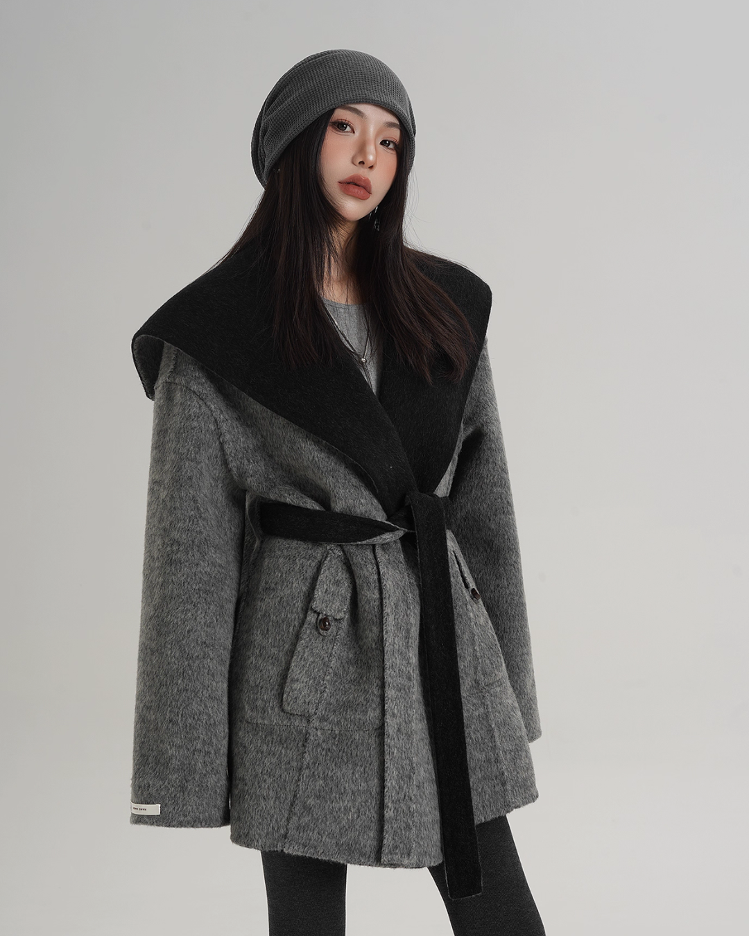 Drop Shoulder Mid Length Coat Drop Shoulder Mid Length Coat