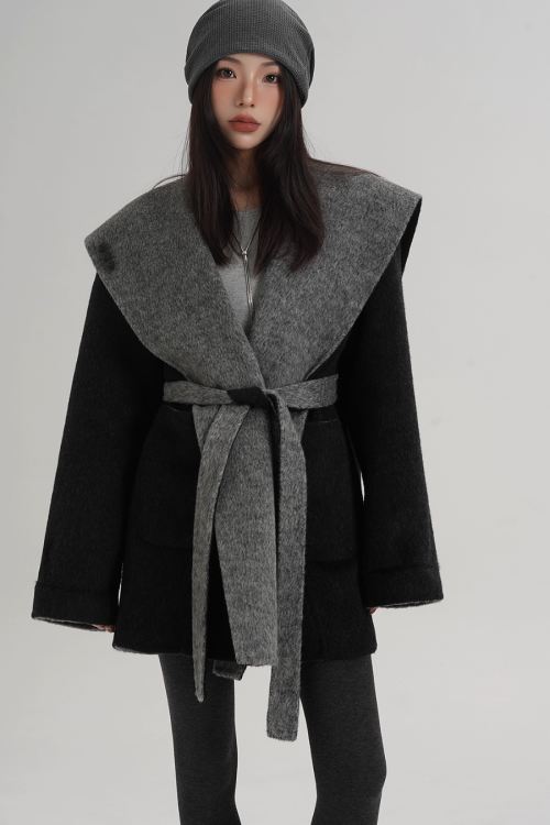 Drop Shoulder Mid Length Coat