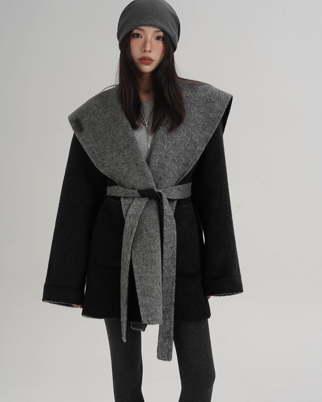 Drop Shoulder Mid Length Coat Drop Shoulder Mid Length Coat