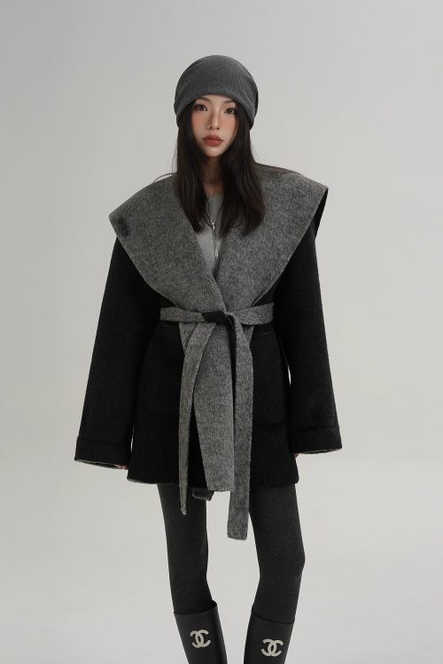 Drop Shoulder Mid Length Coat