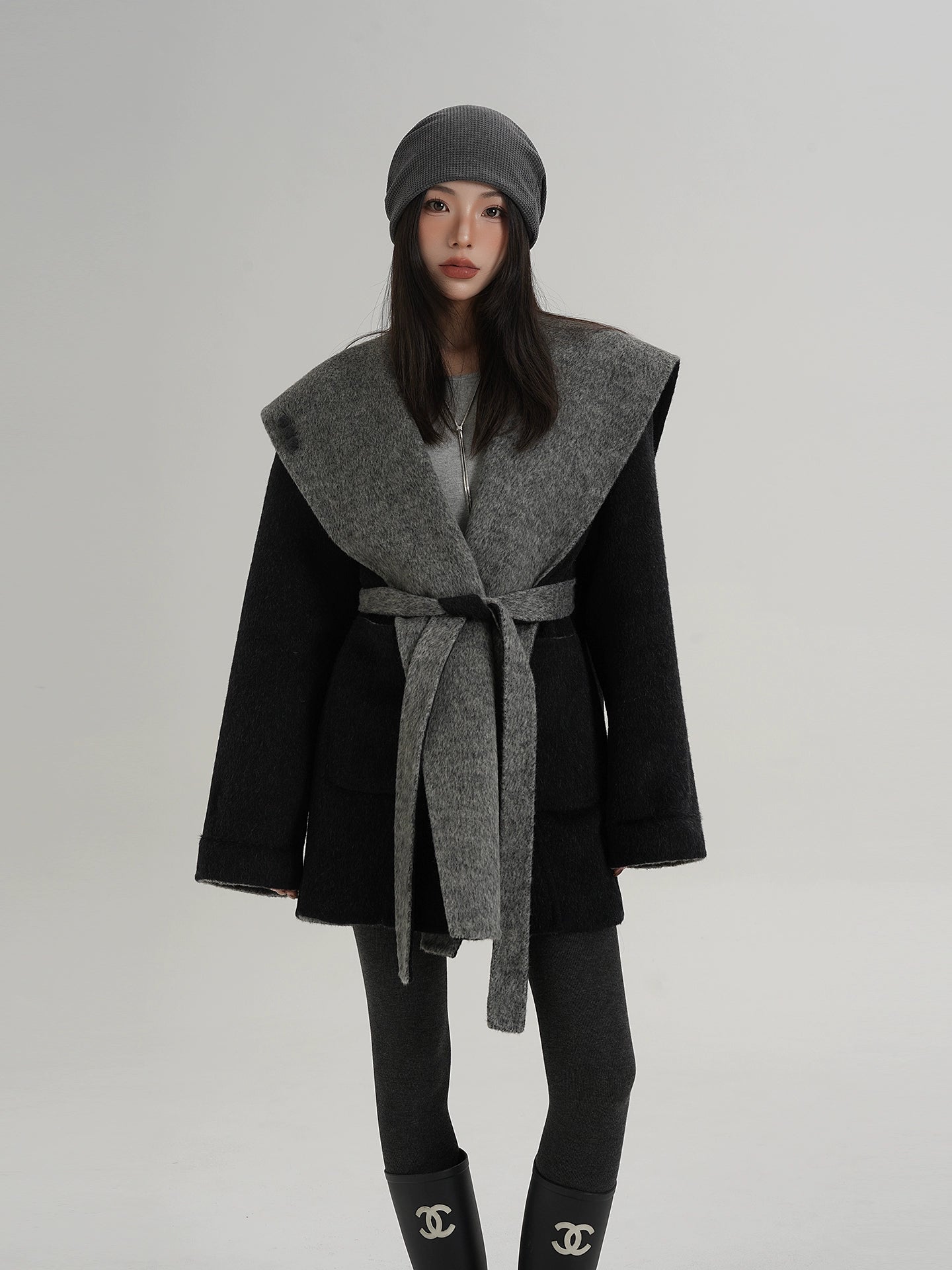 Drop Shoulder Mid Length Coat Drop Shoulder Mid Length Coat