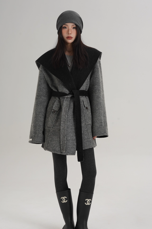 Drop Shoulder Mid Length Coat