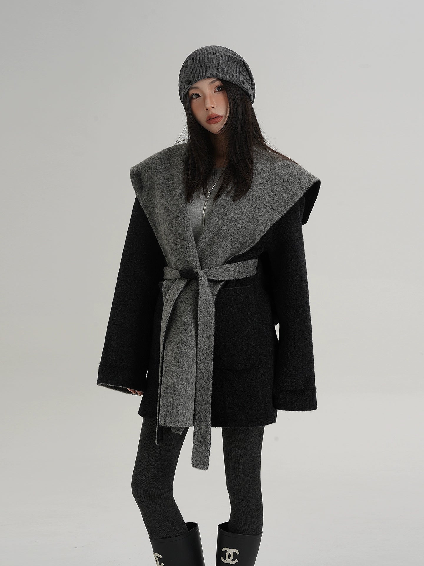 Drop Shoulder Mid Length Coat Drop Shoulder Mid Length Coat