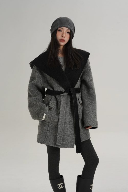 Drop Shoulder Mid Length Coat