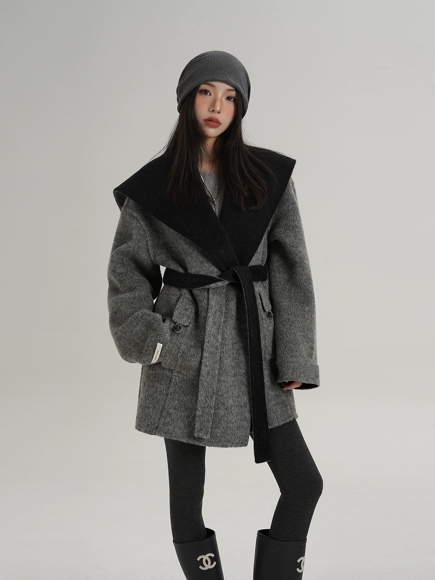 Drop Shoulder Mid Length Coat Drop Shoulder Mid Length Coat