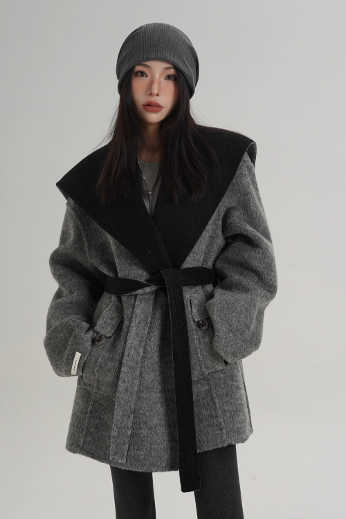 Drop Shoulder Mid Length Coat