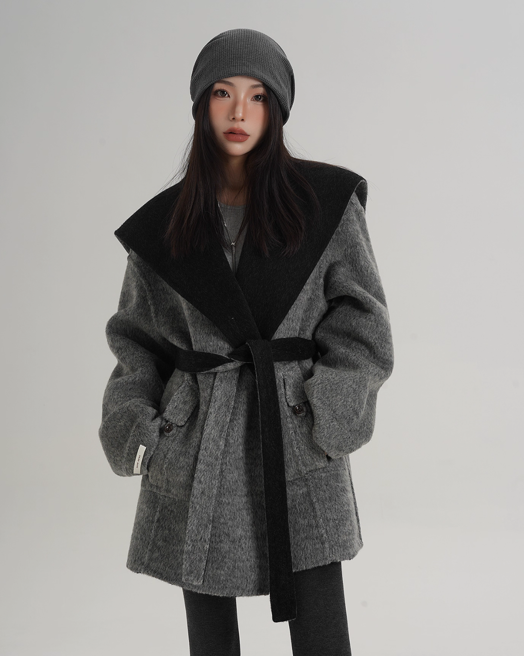 Drop Shoulder Mid Length Coat Drop Shoulder Mid Length Coat