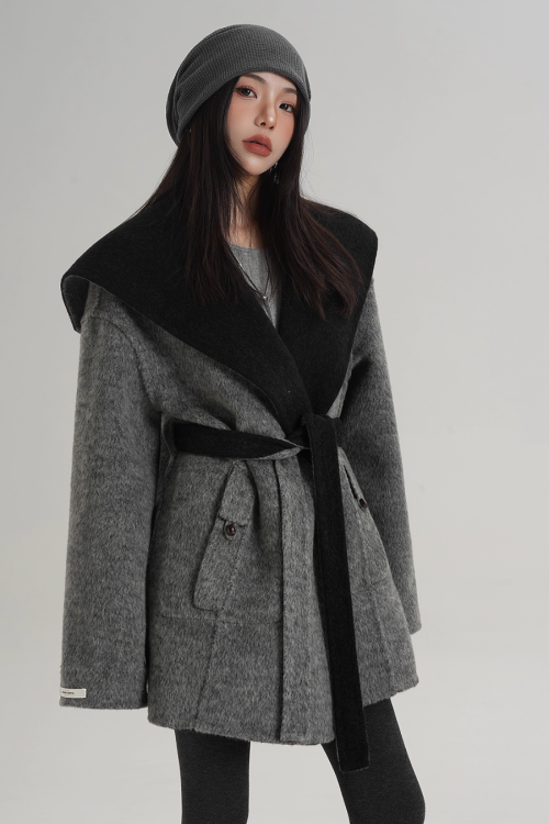Drop Shoulder Mid Length Coat