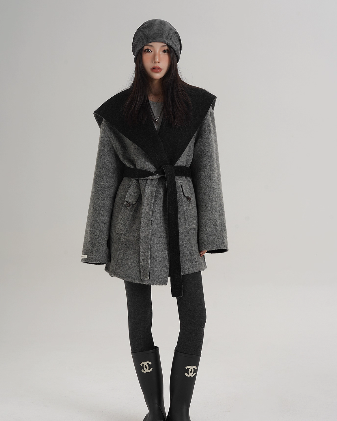 Drop Shoulder Mid Length Coat Drop Shoulder Mid Length Coat