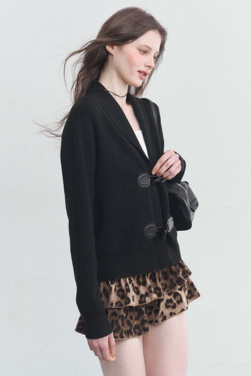 Duffle Button Long-Sleeve Top