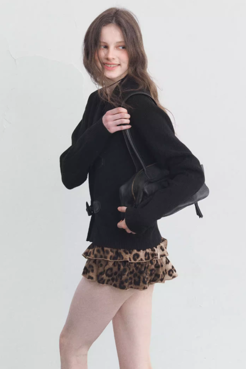 Duffle Button Long-Sleeve Top