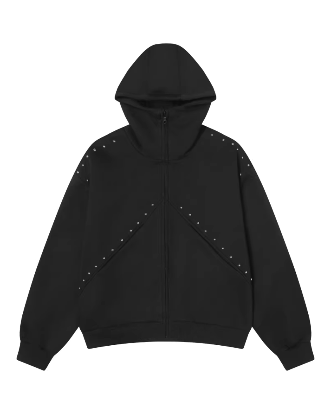 Ear Design Studded Hoodie Ear Design Studded Hoodie