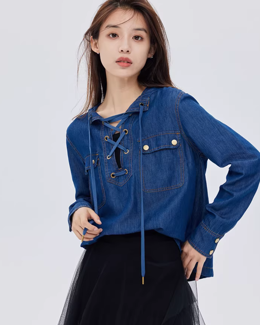 Elastic Waist Flared Skirt Elastic Waist Flared Skirt