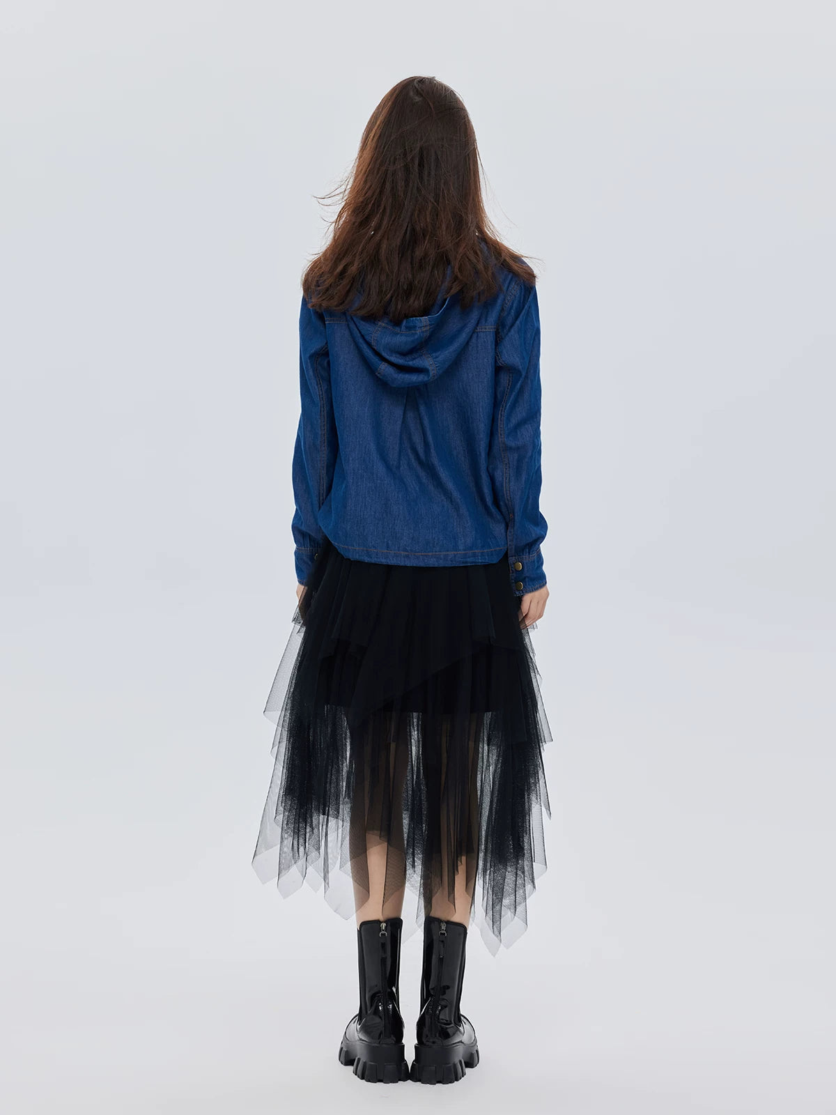 Elastic Waist Flared Skirt Elastic Waist Flared Skirt