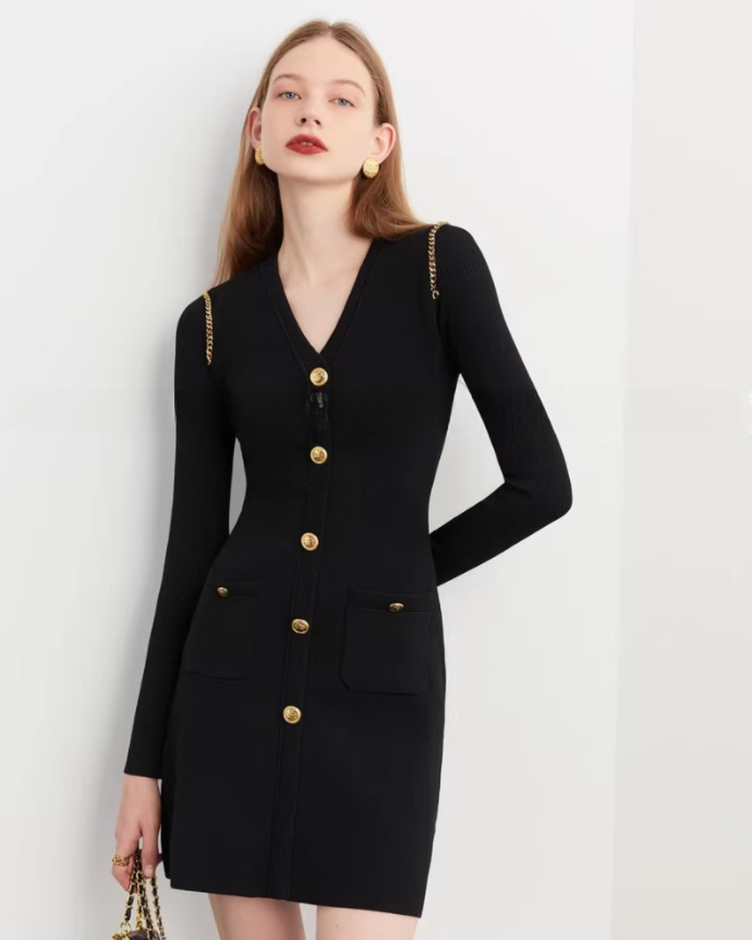 Elegant Black Knit Dress Elegant Black Knit Dress