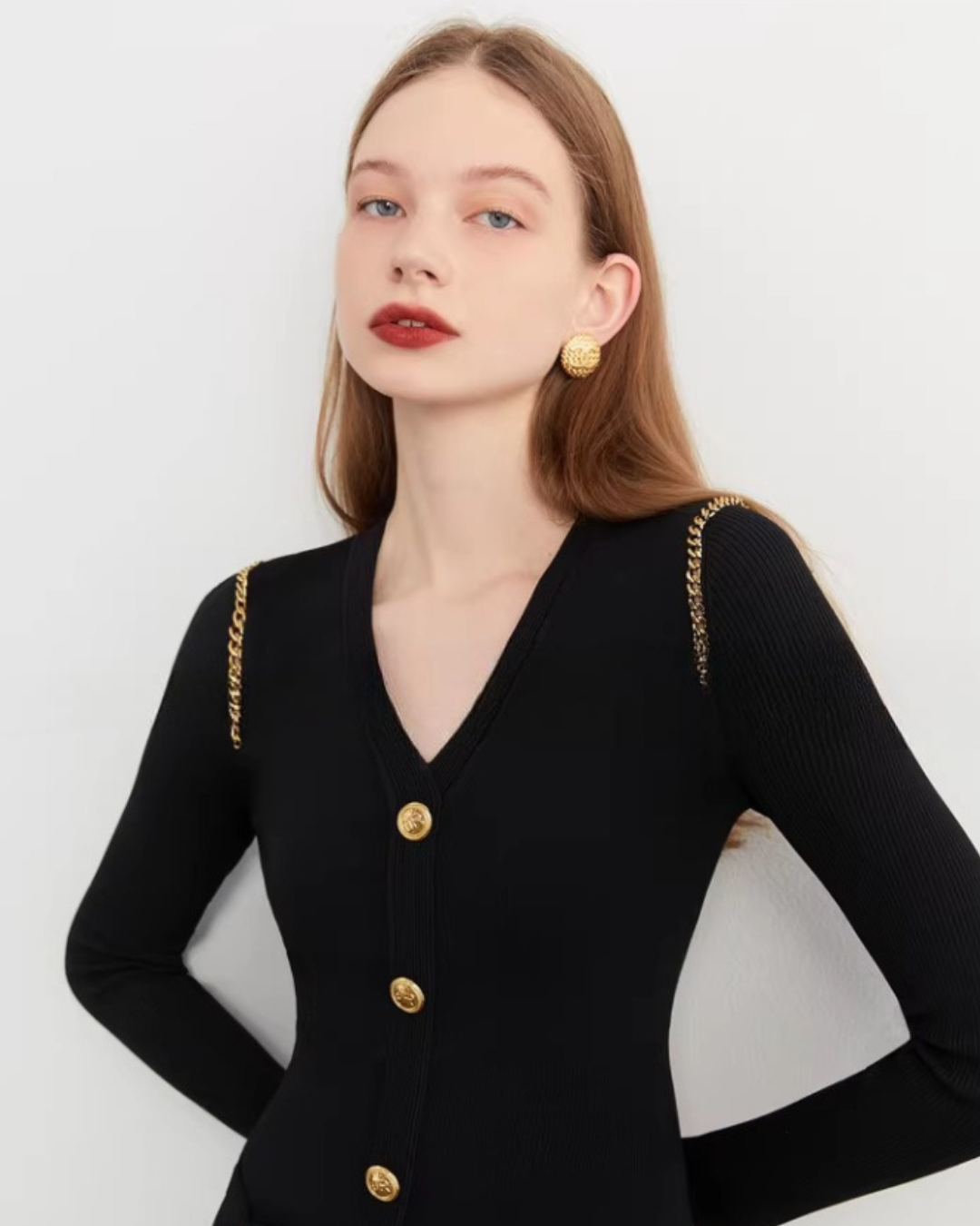 Elegant Black Knit Dress Elegant Black Knit Dress