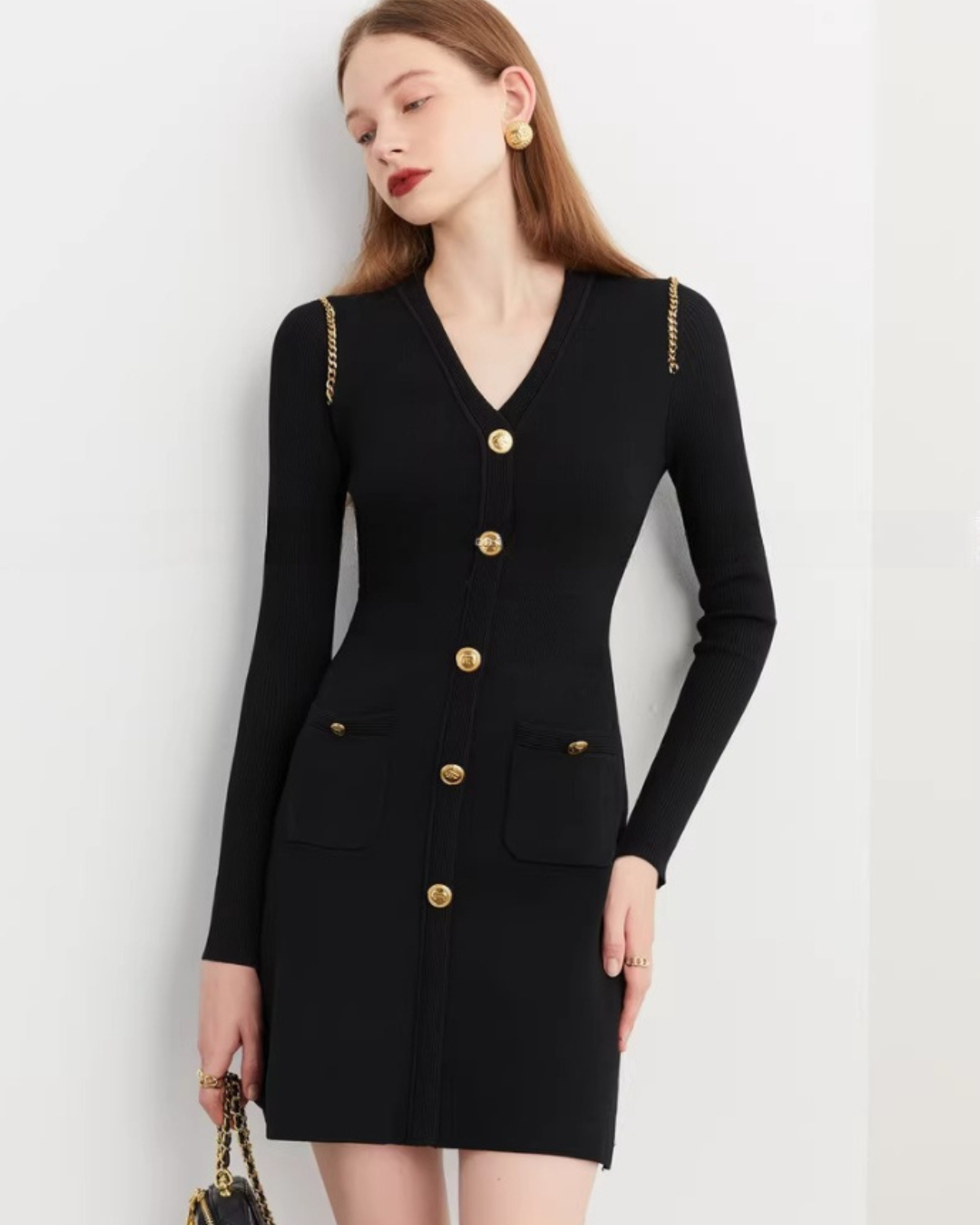 Elegant Black Knit Dress Elegant Black Knit Dress