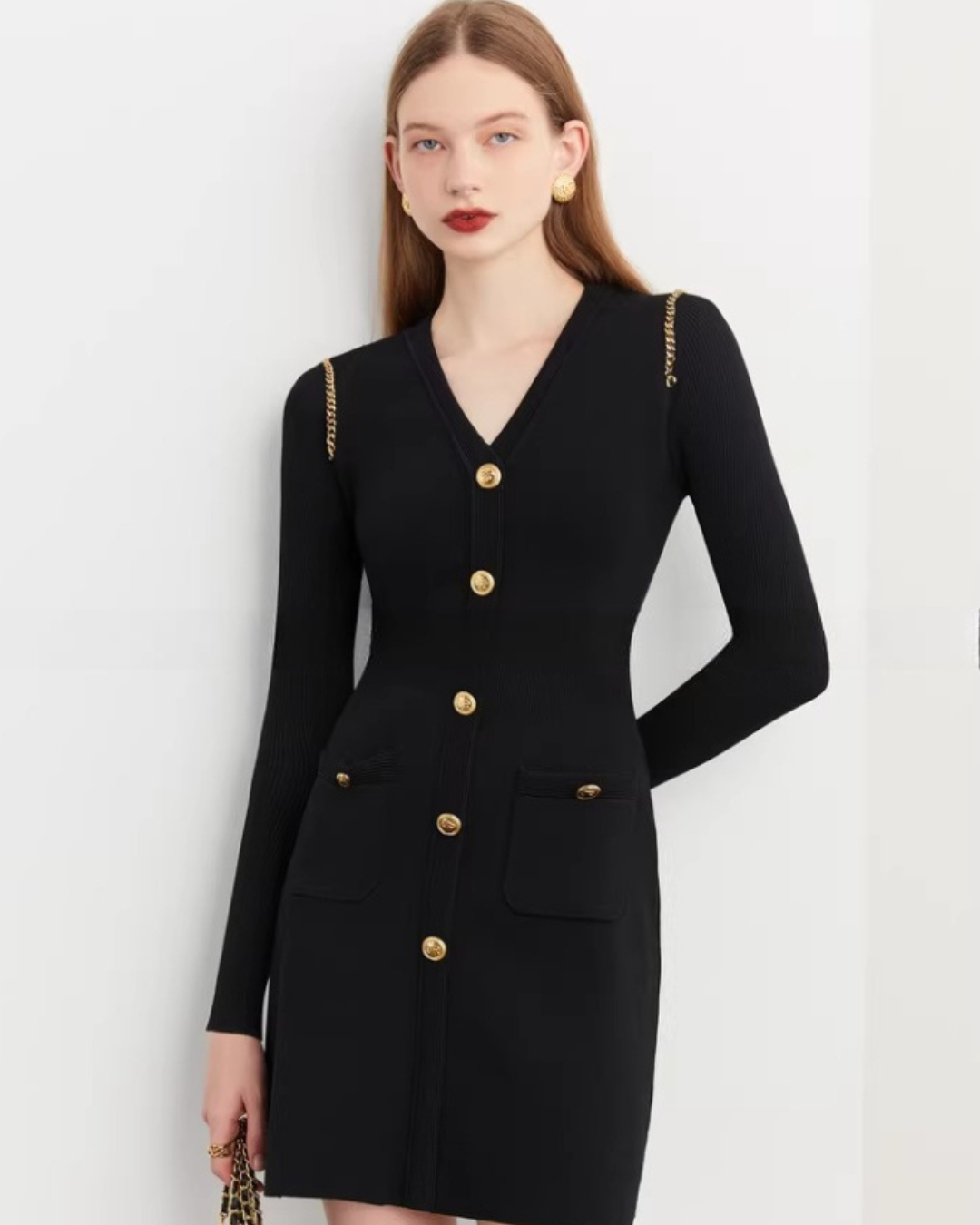 Elegant Black Knit Dress Elegant Black Knit Dress