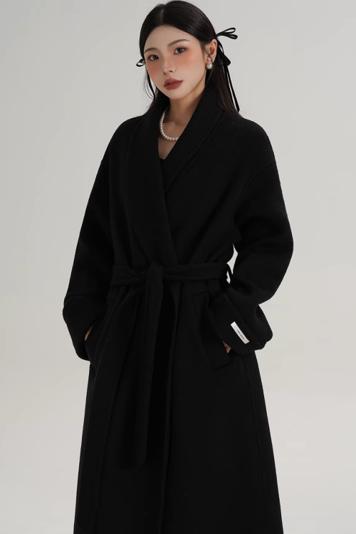 Elegant Long Wool Coat