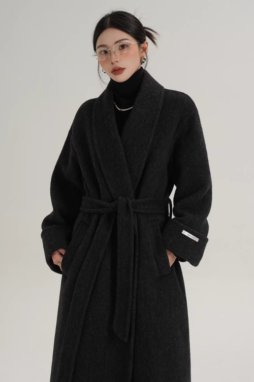 Elegant Long Wool Coat