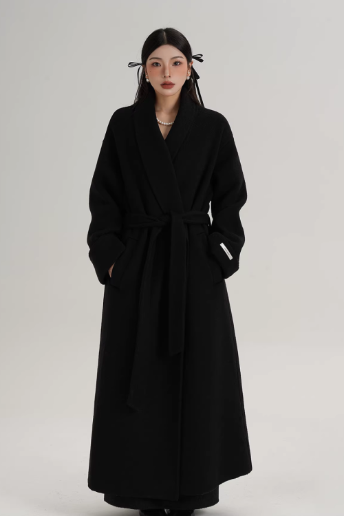 Elegant Long Wool Coat