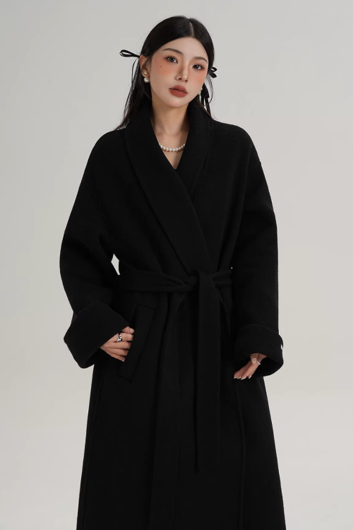 Elegant Long Wool Coat