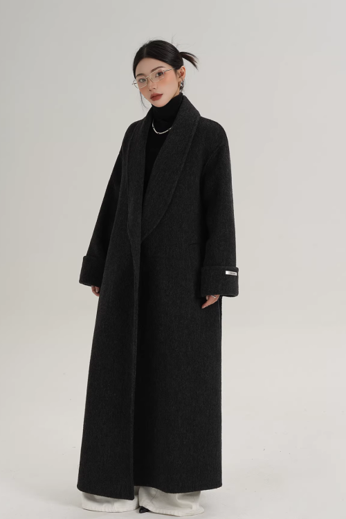 Elegant Long Wool Coat