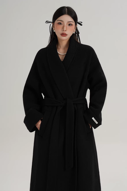 Elegant Long Wool Coat